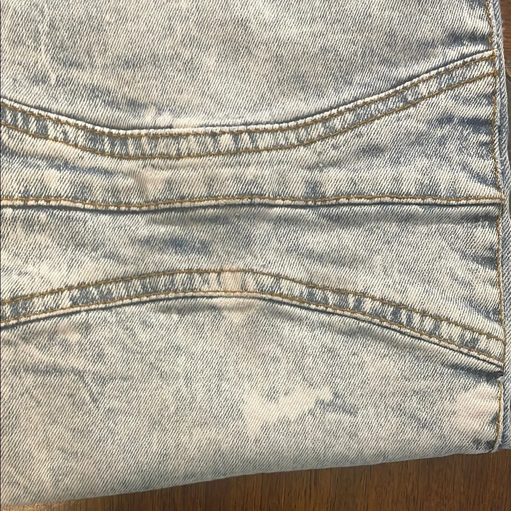 Focus Men’s Splattered, Distressed Jeans. Color Gray, Size 36W 32L. Retail $100.
